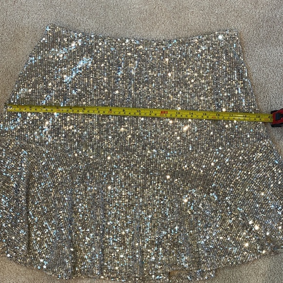 Free people, medium, mini skirt, champagne sequence - Picture 8 of 8